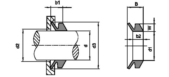 VS seal, V-Ring